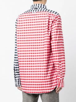 Thom Browne gingham-check long-sleeve shirt