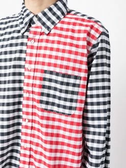 Thom Browne gingham-check long-sleeve shirt