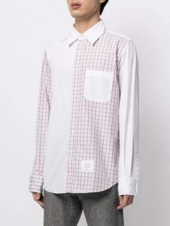 Thom Browne Multi panel check print shirt shirts of men 8 Thom Browne multi-panel check-print shirt