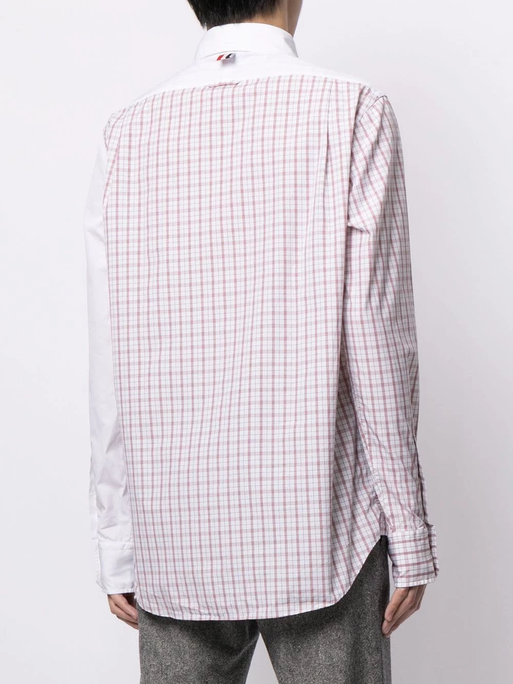 Thom Browne Multi panel check print shirt shirts of men 4 Thom Browne multi-panel check-print shirt