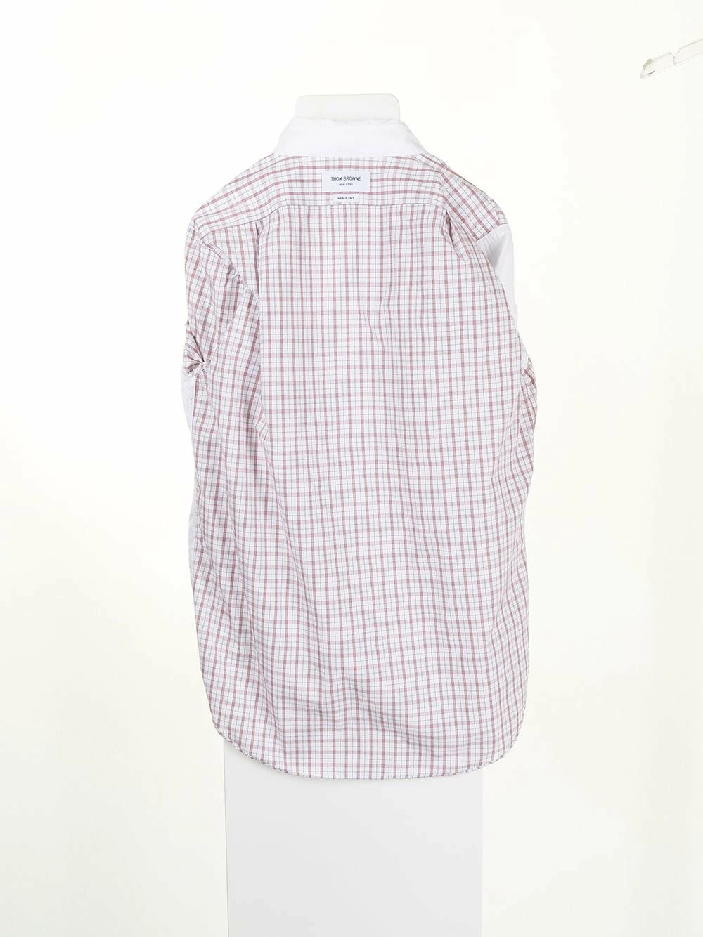 Thom Browne Multi panel check print shirt shirts of men 1 Thom Browne multi-panel check-print shirt