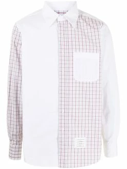Thom Browne Multi panel check print shirt shirts of men 11 Thom Browne multi-panel check-print shirt