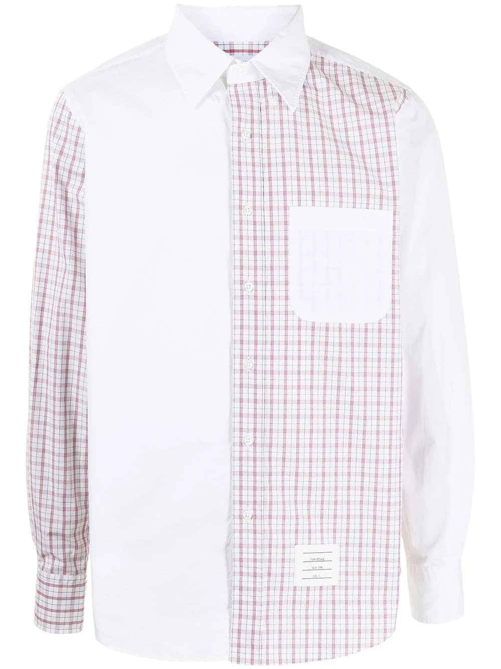 Thom Browne Multi panel check print shirt shirts of men 6 Thom Browne multi-panel check-print shirt