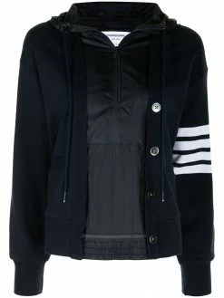 Thom Browne 4-Bar zip-up jacket
