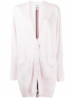 Thom Browne RWB-stripe long cardigan