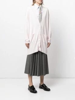 Thom Browne RWB-stripe long cardigan