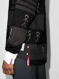 Thom Browne Mr. Thom-print polo shirt