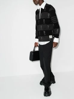 Thom Browne Mr. Thom-print polo shirt