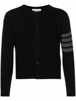 Thom Browne 4-Bar stripe button-up cardigan