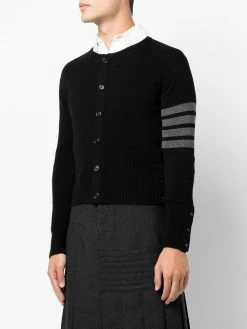 Thom Browne 4-Bar stripe button-up cardigan