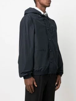 Thom Browne logo-patch hooded jacket