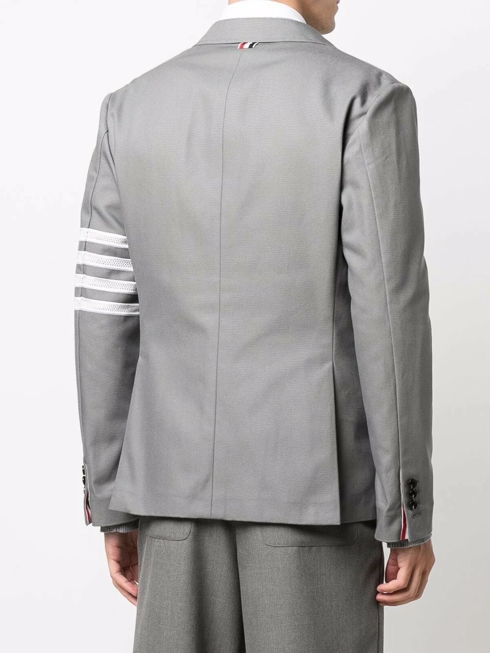 Thom Browne 4 Bar stripe notched lapels blazer blazers of men 4 Thom Browne 4-Bar stripe notched lapels blazer