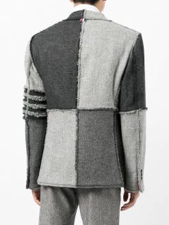 Thom Browne patchwork single-breasted blazer