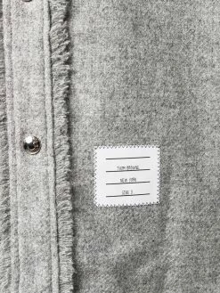 Thom Browne 4-Bar Stripe patchwork shirt-jacket