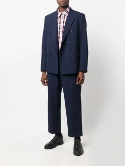 Thom Browne tartan-check poplin shirt