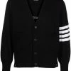 Thom Browne 4-Bar Stripe V-neck cardigan