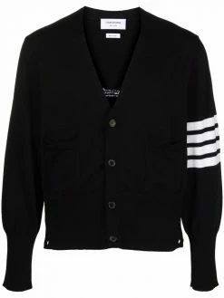 Thom Browne 4-Bar Stripe V-neck cardigan