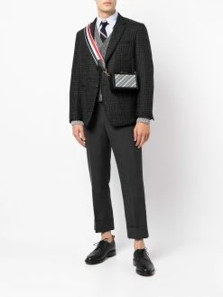 Thom Browne houndstooth-pattern wool blazer