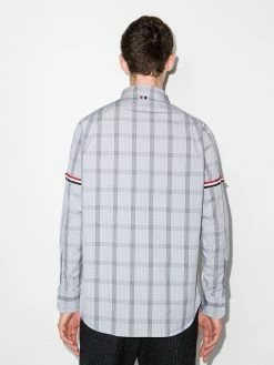 Thom Browne RWB-armband windowpane-print shirt