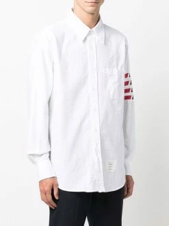 Thom Browne 4-Bar stripe long-sleeve shirt