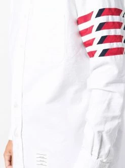 Thom Browne 4-Bar stripe long-sleeve shirt