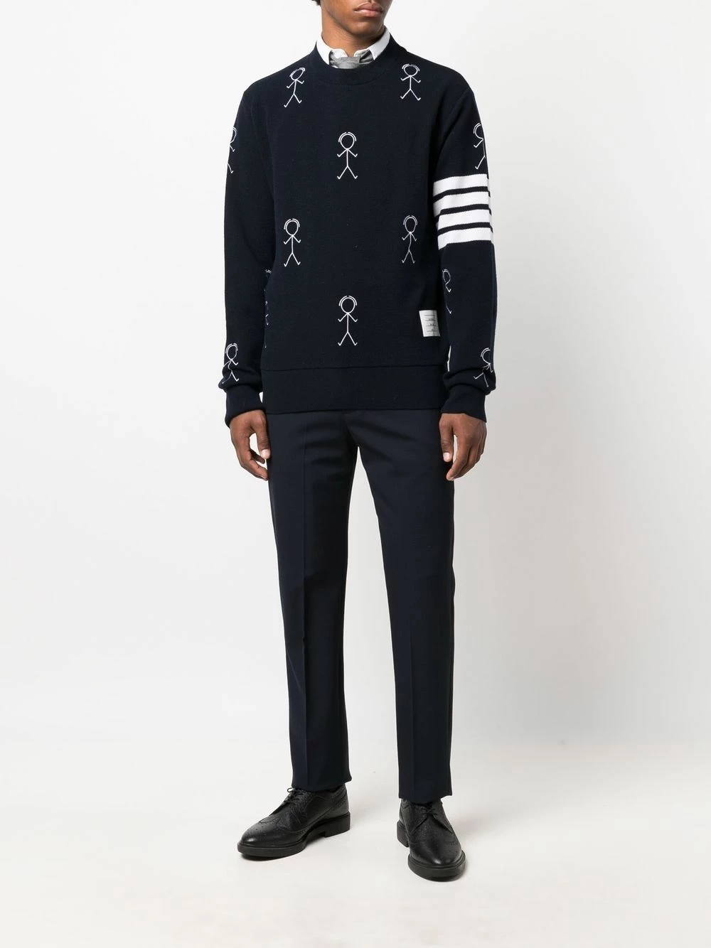 Thom Browne Mr. Thom crew neck jumper sweatshirts & knitwear of men 2 Thom Browne Mr. Thom crew-neck jumper