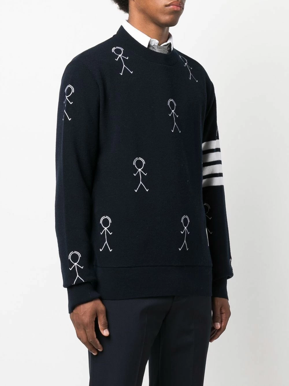 Thom Browne Mr. Thom crew neck jumper sweatshirts & knitwear of men 3 Thom Browne Mr. Thom crew-neck jumper