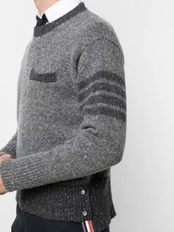 Thom Browne two-tone striped-edge jumper