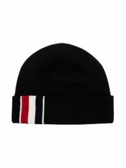 Thom Browne tricolour detail beanie