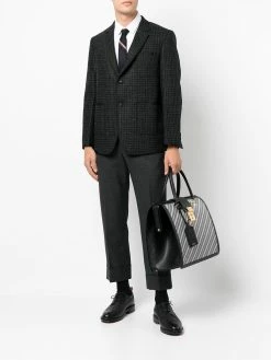 Thom Browne diagonal-stripe briefcase