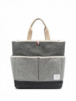 Thom Browne bitonal tote bag
