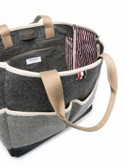 Thom Browne bitonal tote bag