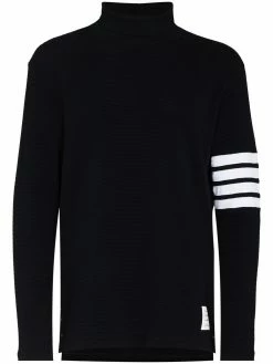 Thom Browne 4-Bar stripe roll-neck jumper