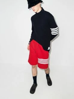 Thom Browne 4 Bar stripe track shorts track & running shorts of men 9 Thom Browne 4-Bar stripe track shorts