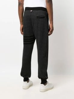 Thom Browne houndstooth-check track pants