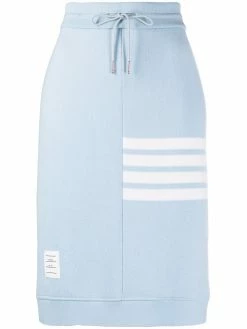 Thom Browne 4-Bar motif drawstring skirt