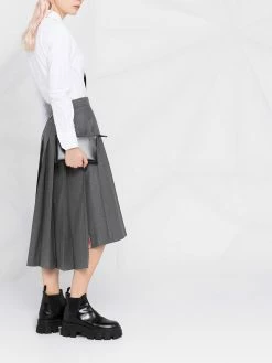 Thom Browne pleated midi skirt