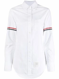 Thom Browne RWB tri-stripe armband shirt