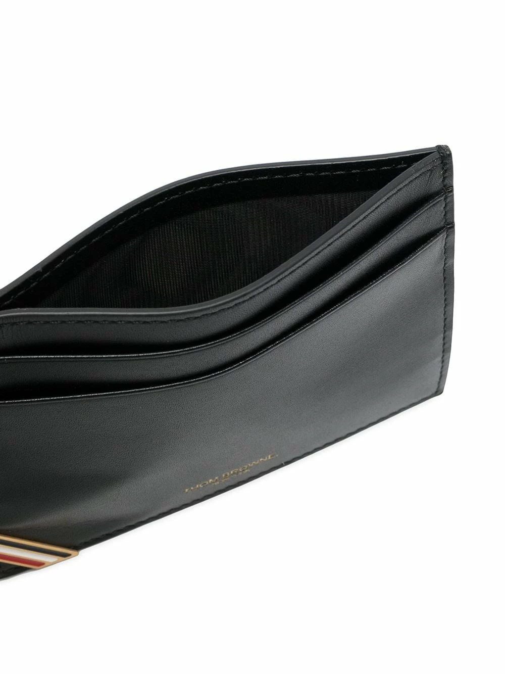 Thom Browne RWB plaque leather cardholder wallets & purses of women 3 Thom Browne RWB-plaque leather cardholder
