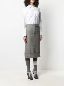 Thom Browne check-print shirtdress
