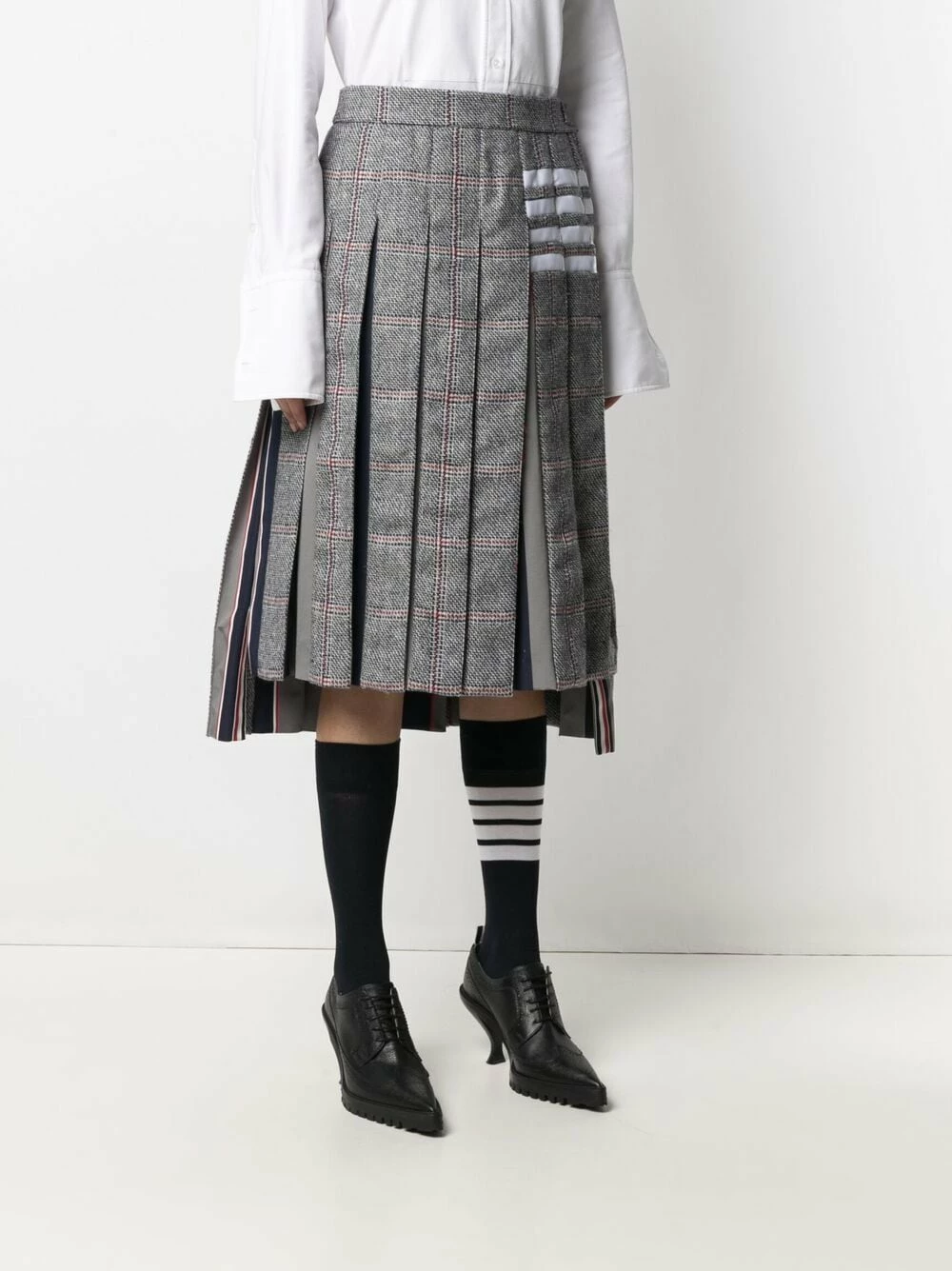 Thom Browne Dropped back pleated skirt pleated skirts of women 3 Thom Browne dropped back pleated skirt