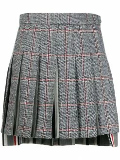 Thom Browne mini dropped back pleated skirt