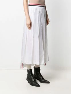 Thom Browne mid-length pleated skirt