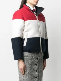 Thom Browne colour-block puffer jacket