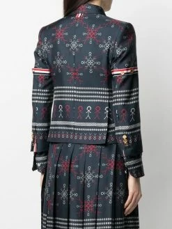 Thom Browne falling snowflake sports blazer