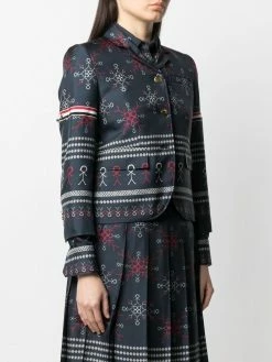 Thom Browne falling snowflake sports blazer