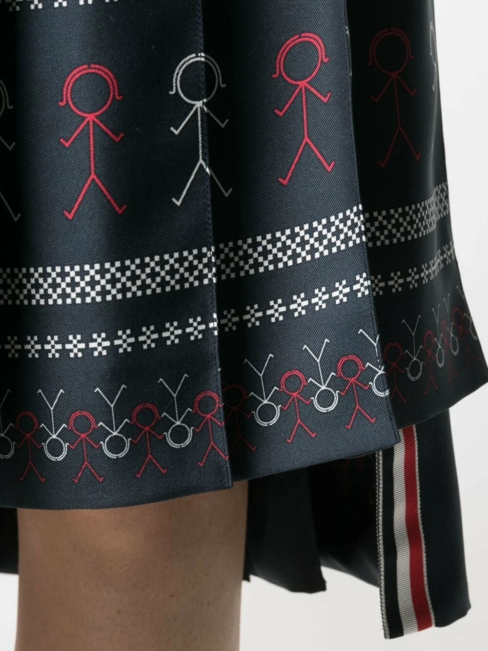 Thom Browne Mrs. Thom dropped back skirt pleated skirts of women 5 Thom Browne Mrs. Thom dropped back skirt