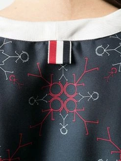 Thom Browne stick figure-print blouse