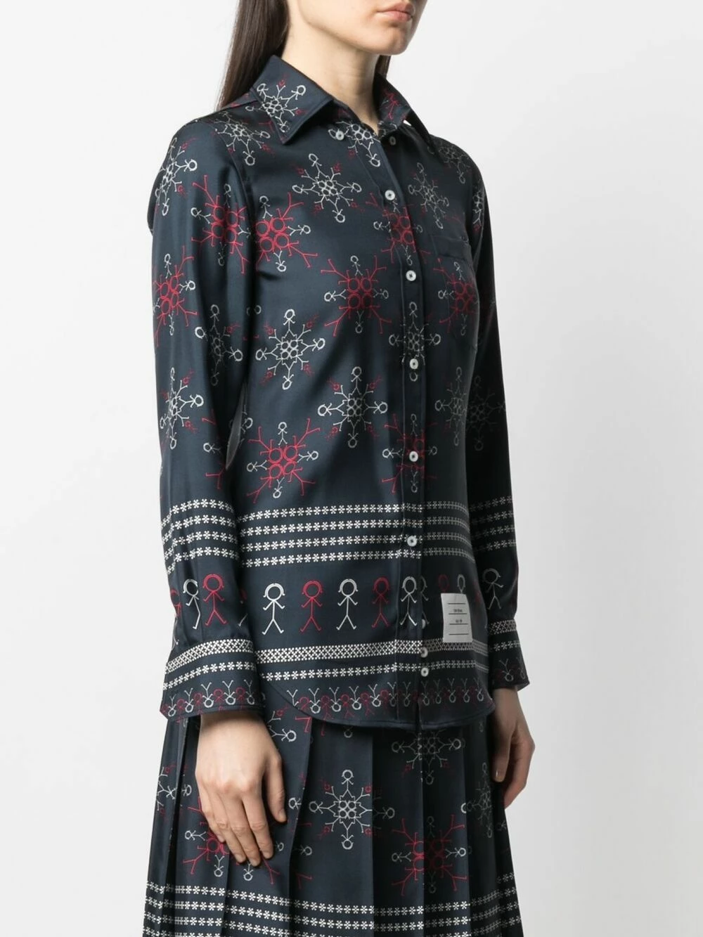 Thom Browne Mrs. Thom snowflake shirt shirts of women 3 Thom Browne Mrs. Thom snowflake shirt