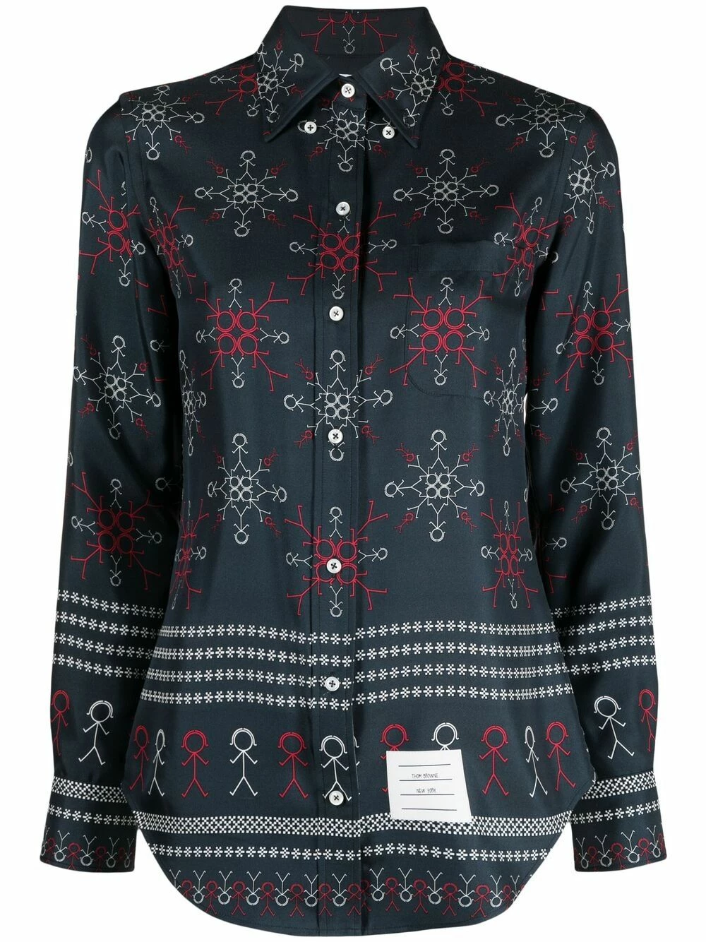 Thom Browne Mrs. Thom snowflake shirt shirts of women 1 Thom Browne Mrs. Thom snowflake shirt